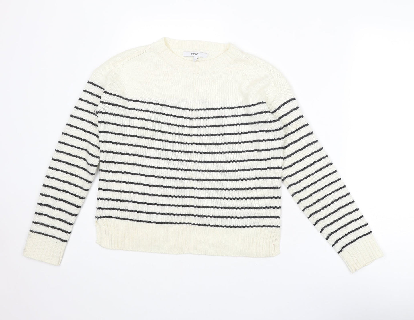 Womens UK Size 6 NEXT Ivory Pullover Jumper