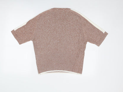 Womens UK Size 20 Marks and Spencer Brown Pullover Jumper