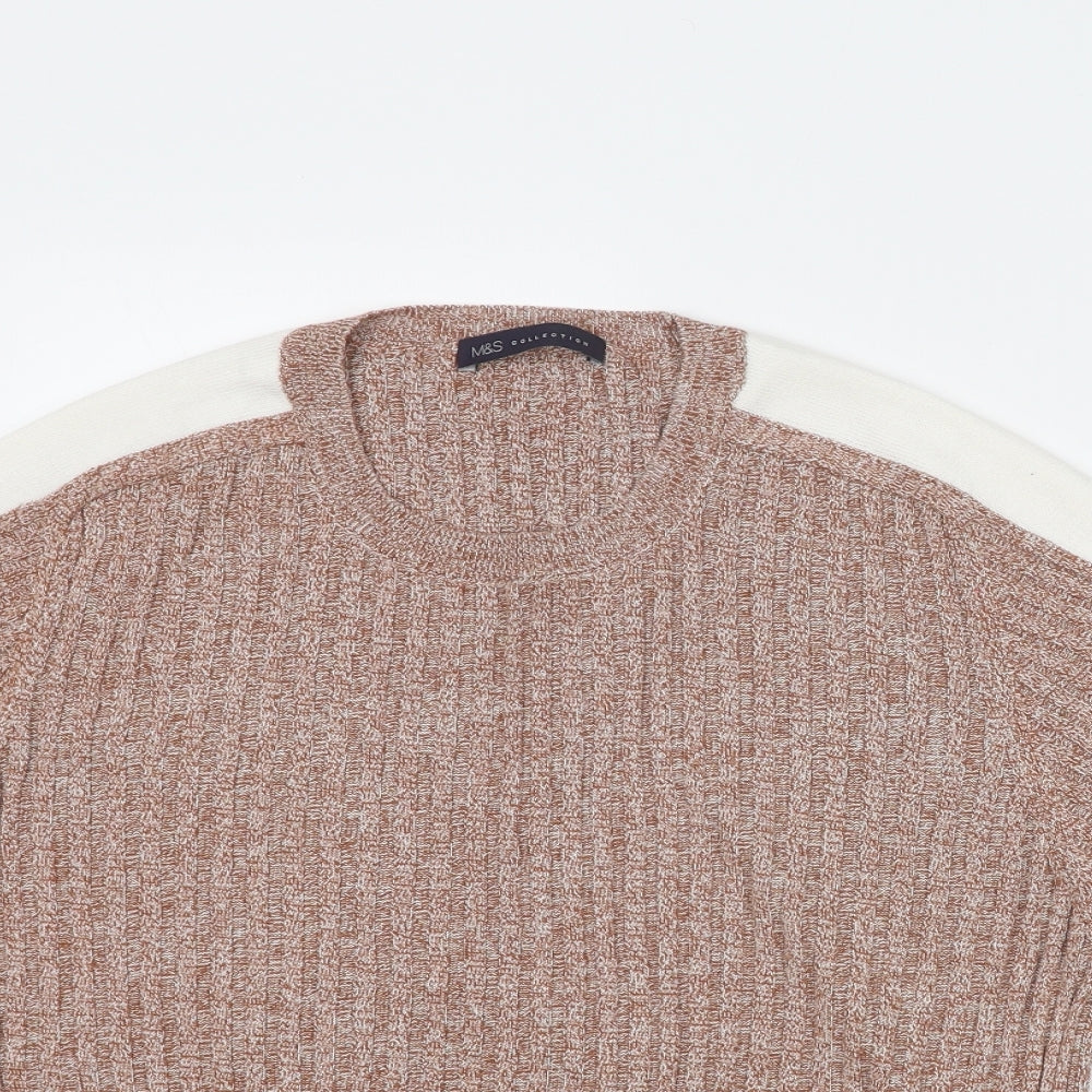 Womens UK Size 20 Marks and Spencer Brown Pullover Jumper