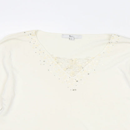 Womens UK Size L Klass Ivory Pullover Jumper