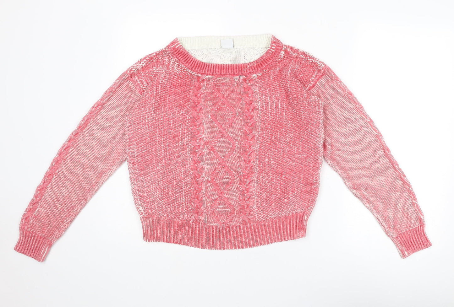 Womens UK Size L VERO MODA Pink Pullover Jumper