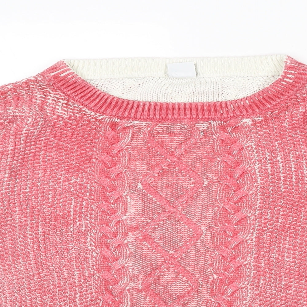 Womens UK Size L VERO MODA Pink Pullover Jumper
