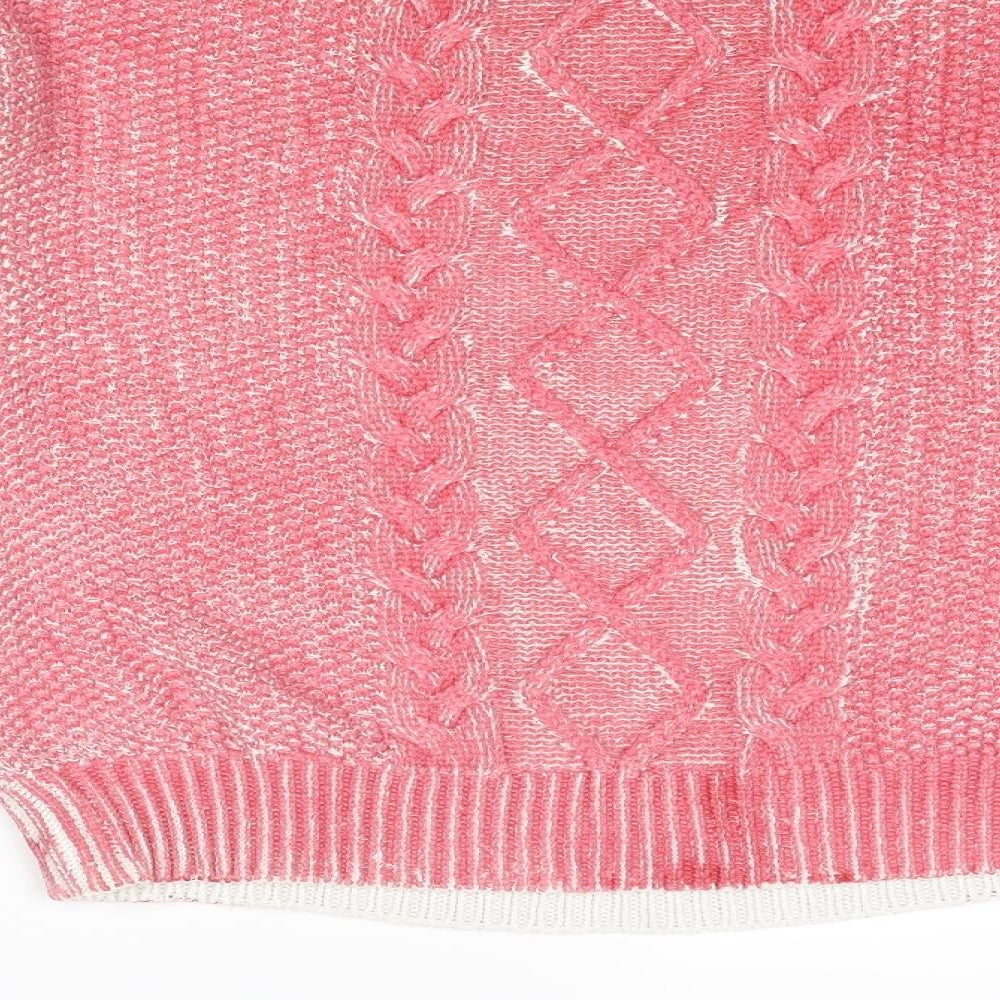 Womens UK Size L VERO MODA Pink Pullover Jumper
