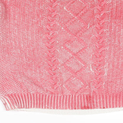 Womens UK Size L VERO MODA Pink Pullover Jumper