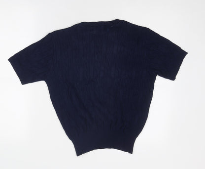 St. Clair Womens Blue Round Neck Acrylic Pullover Jumper Size 12 - Size 12-14