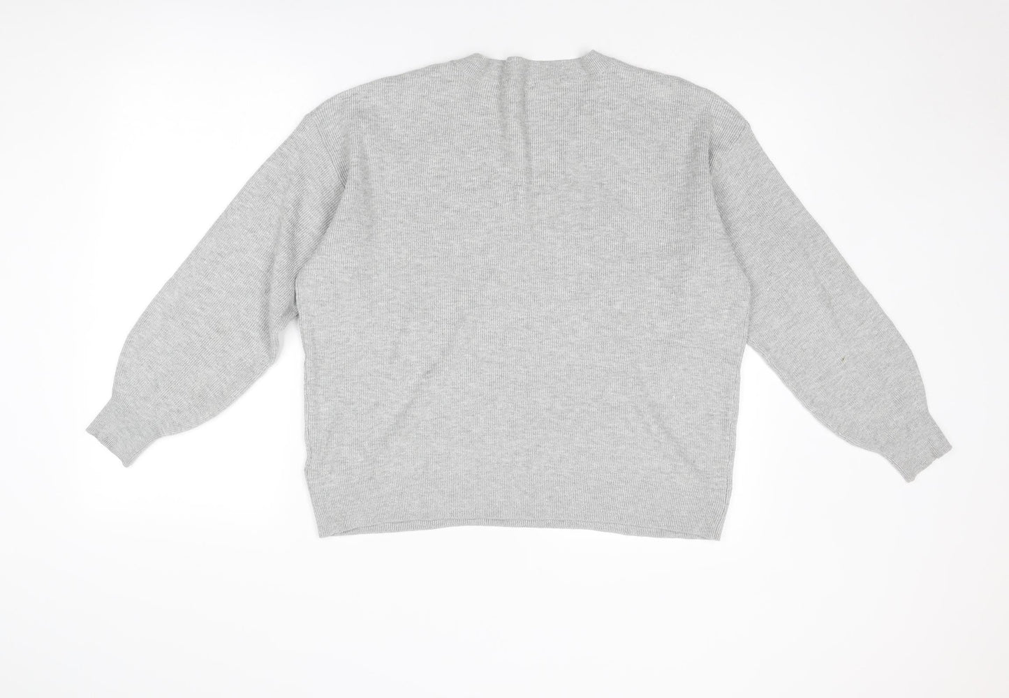 Womens UK Size XL Marks and Spencer Grey Pullover Jumper