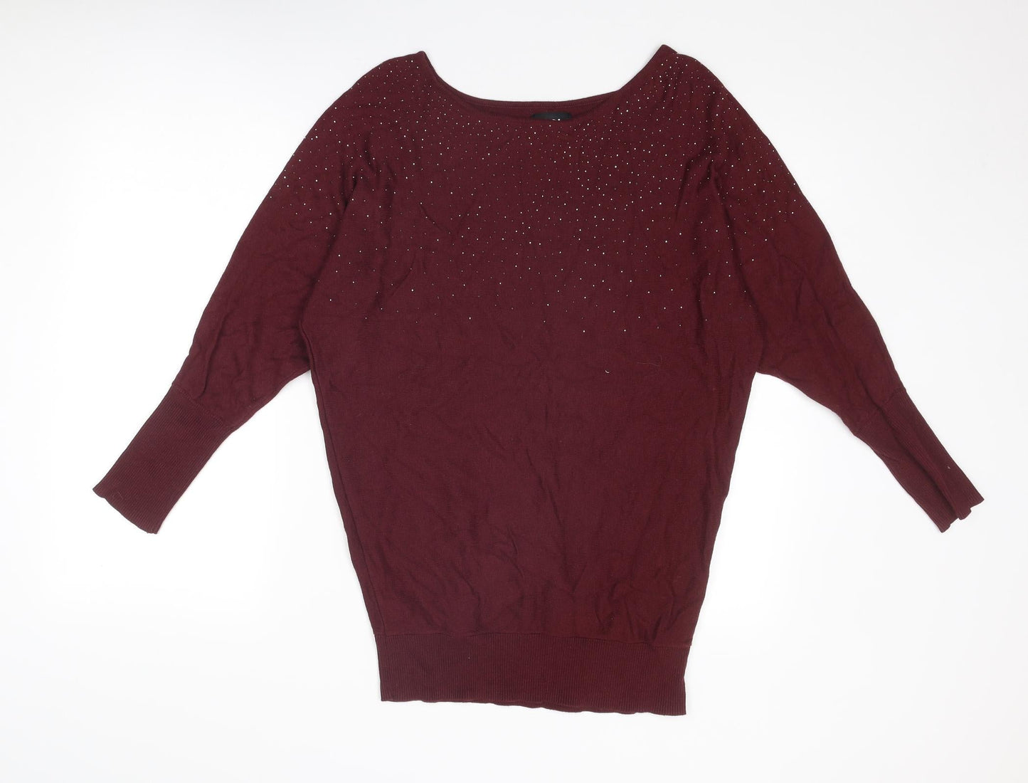 Womens UK Size 12 Debenhams Purple Pullover Jumper
