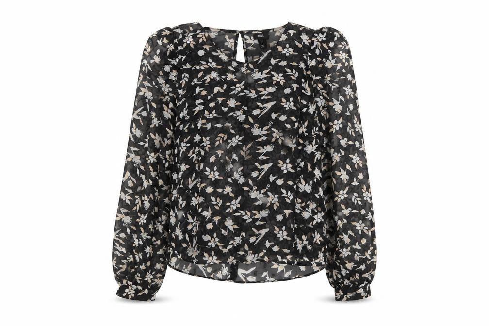 Womens UK Size 6 River Island Black Basic Blouse