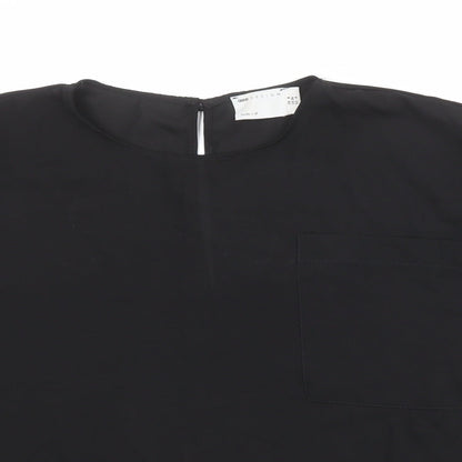 Womens UK Size 8 ASOS Black Basic Blouse