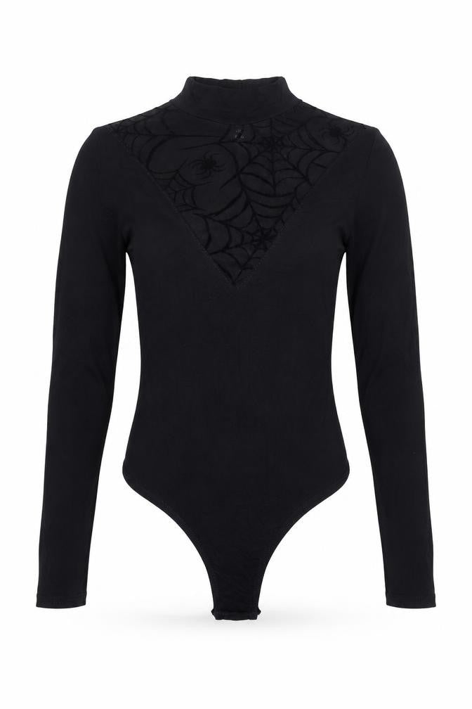 Womens UK Size 6 Pink Vanilla One-Piece Black Bodysuit