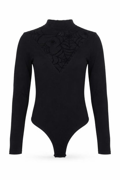 Womens UK Size 6 Pink Vanilla One-Piece Black Bodysuit