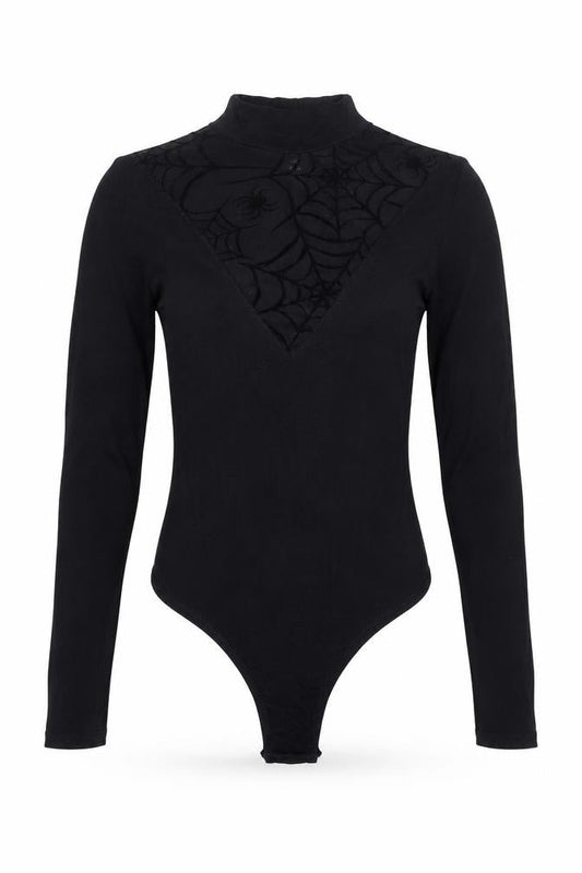 Womens UK Size 6 Pink Vanilla One-Piece Black Bodysuit