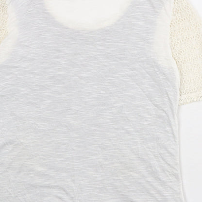 Womens UK Size 14 NEXT Ivory Basic Blouse