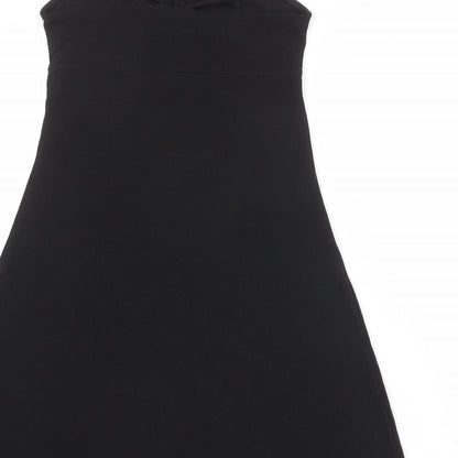 Divided by H&M Womens Black Polyester A-Line Size S Round Neck Pullover