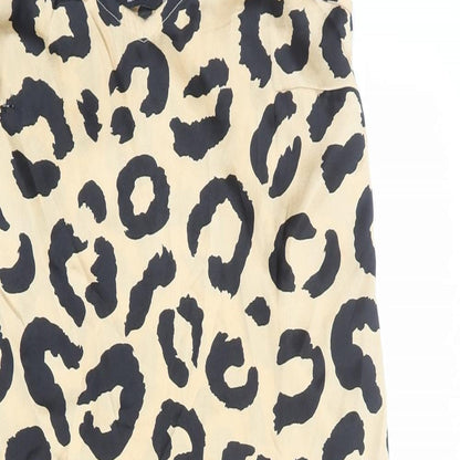 Heartbreak Womens Beige Geometric Polyester Tank Dress Size 10 V-Neck Pullover