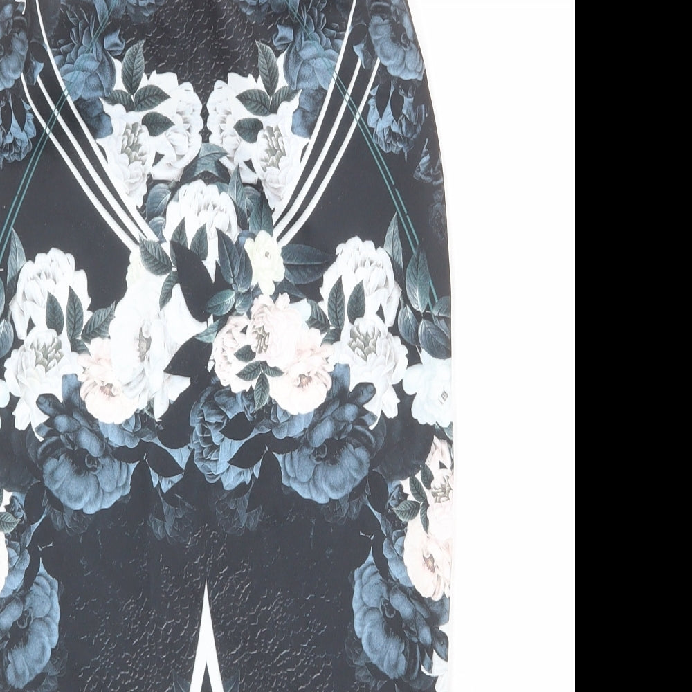 Miss Selfridge Womens Multicoloured Floral Polyester Straight & Pencil Skirt Size 6