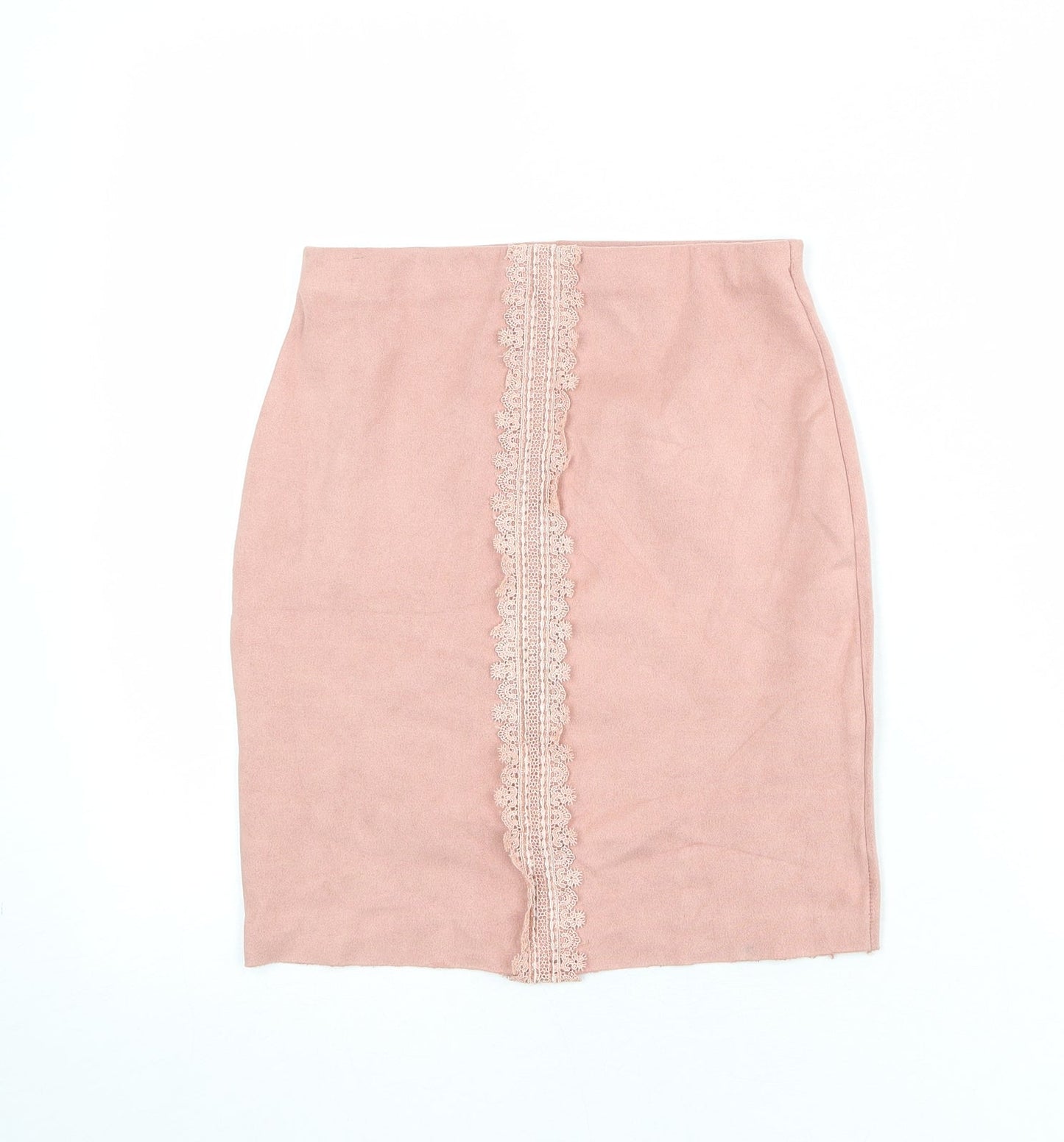 Missguided Womens Pink Polyester Straight & Pencil Skirt Size 6