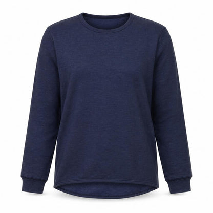 Damart Womens Blue Acrylic Pullover Sweatshirt Size L Pullover