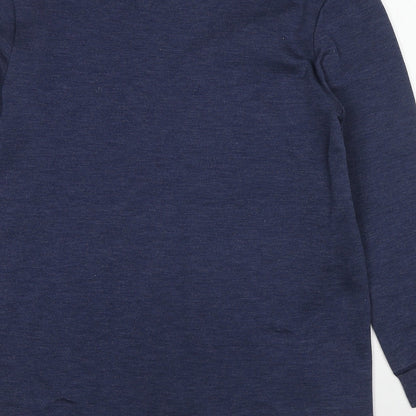 Damart Womens Blue Acrylic Pullover Sweatshirt Size L Pullover