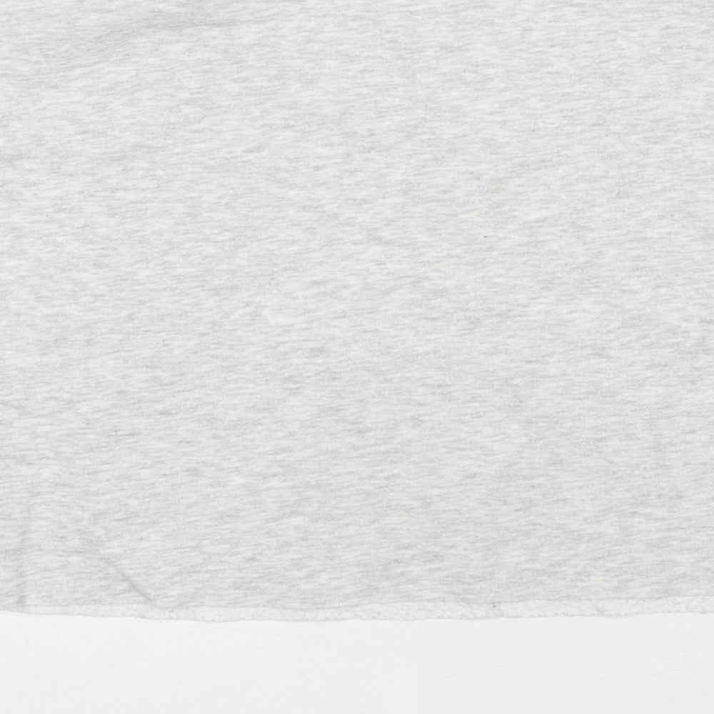Zara Womens Grey Polyester Pullover Sweatshirt Size L Pullover
