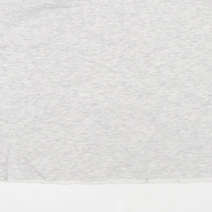 Zara Womens Grey Polyester Pullover Sweatshirt Size L Pullover