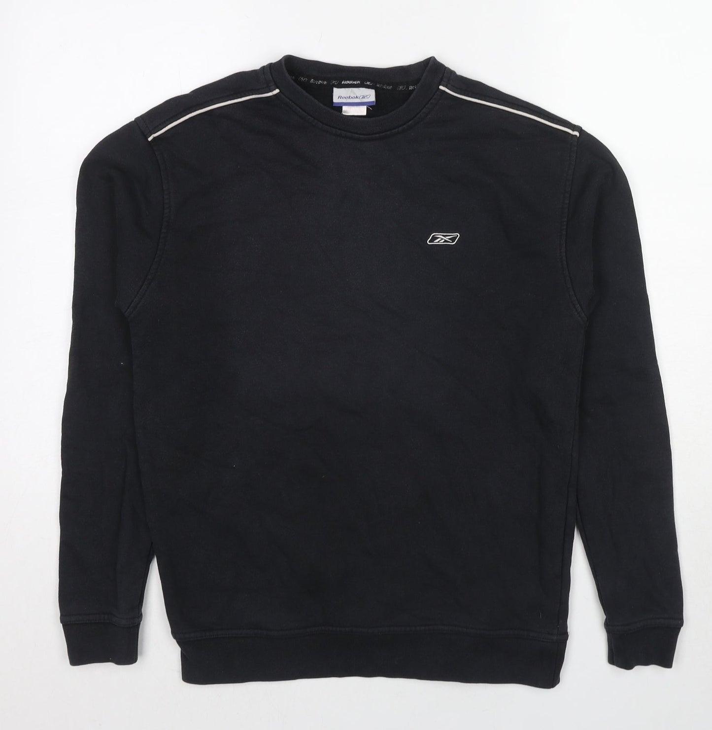 Mens UK Size XS Reebok Black Pullover Sweatshirt