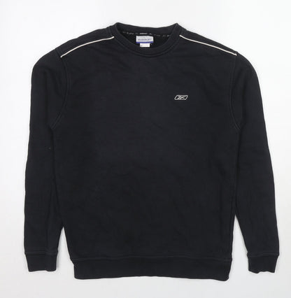 Mens UK Size XS Reebok Black Pullover Sweatshirt