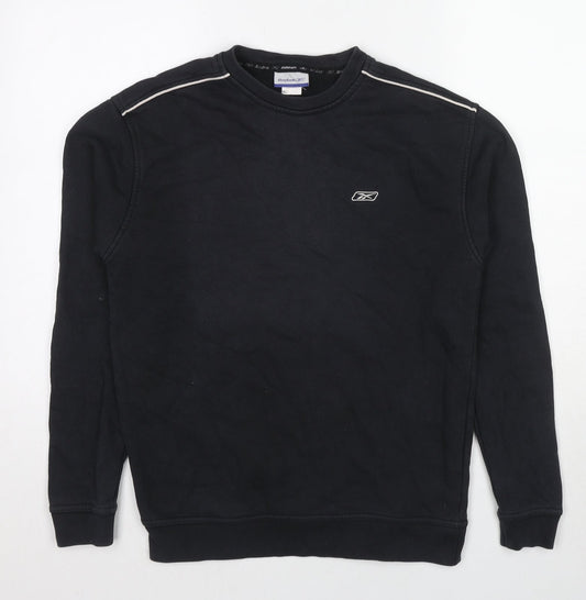 Mens UK Size XS Reebok Black Pullover Sweatshirt