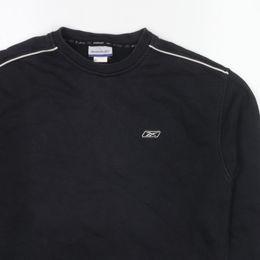 Mens UK Size XS Reebok Black Pullover Sweatshirt