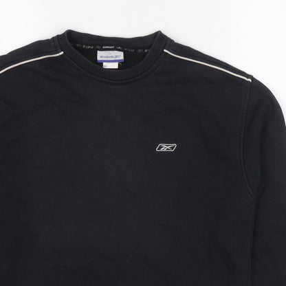 Mens UK Size XS Reebok Black Pullover Sweatshirt