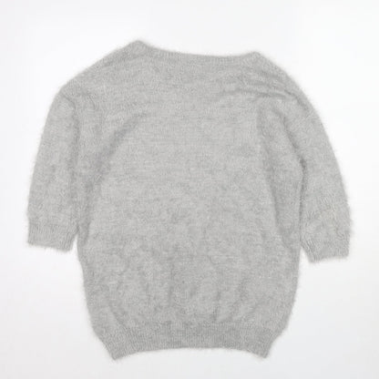 Womens UK Size S Wallis Grey Pullover Jumper