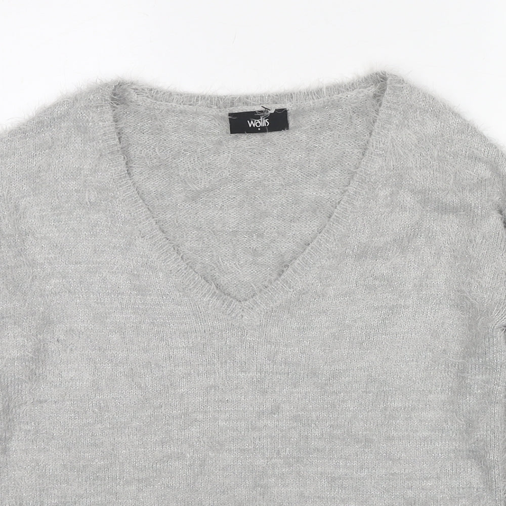 Womens UK Size S Wallis Grey Pullover Jumper