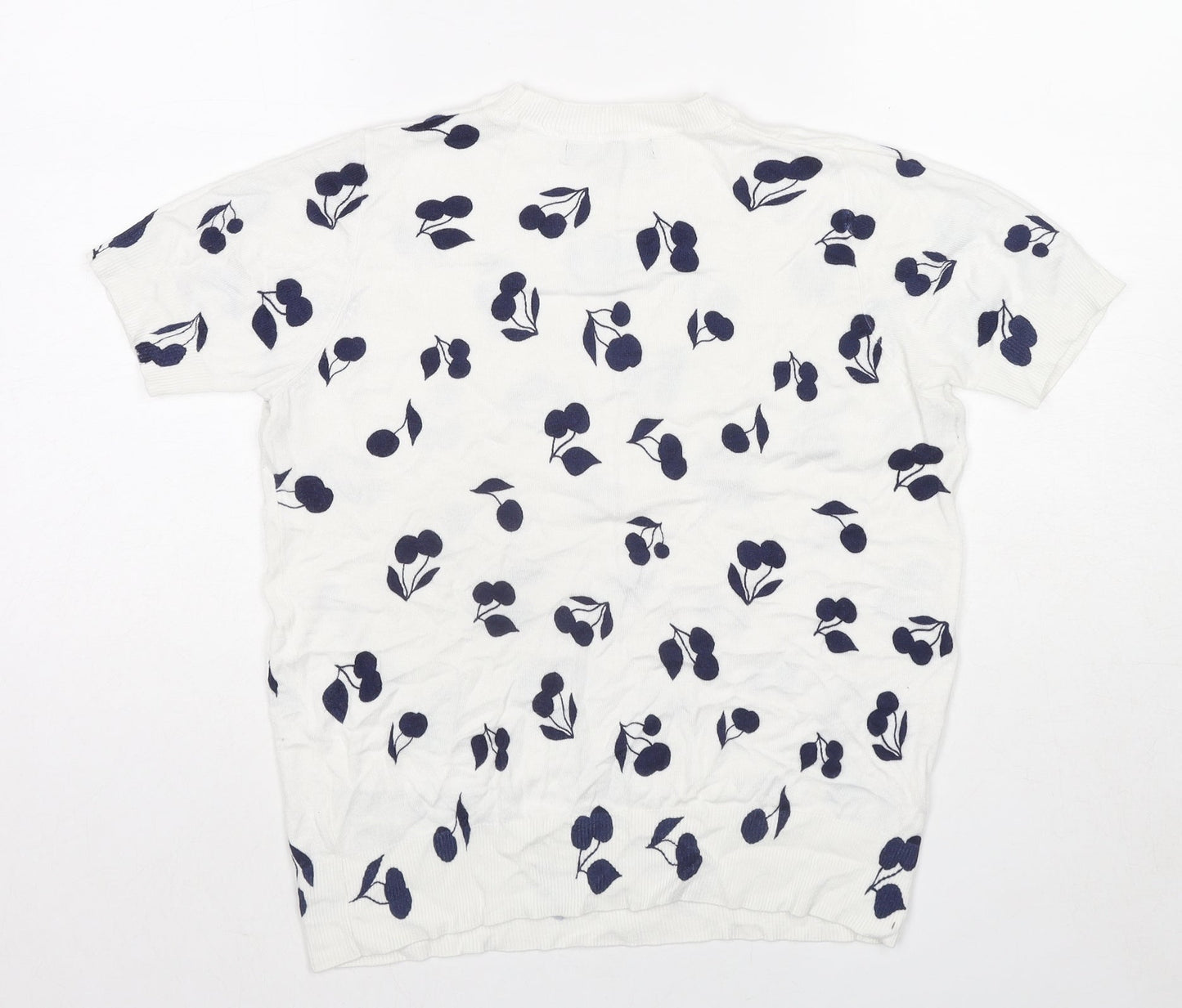 Womens UK Size 10 Marks and Spencer White Pullover Jumper