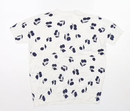 Womens UK Size 10 Marks and Spencer White Pullover Jumper