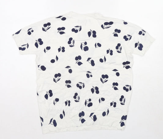 Womens UK Size 10 Marks and Spencer White Pullover Jumper