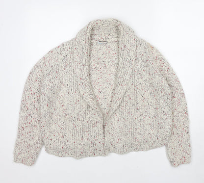 Womens UK Size 12 Marks and Spencer White Cardigan Jumper
