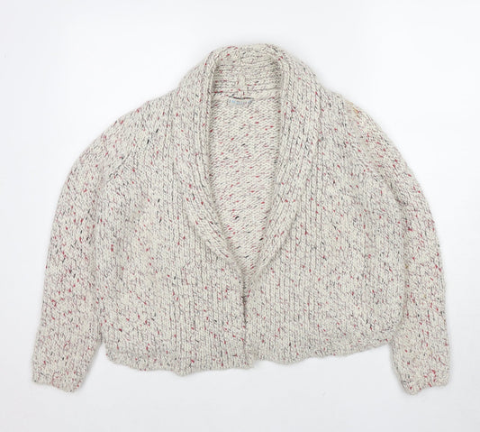 Womens UK Size 12 Marks and Spencer White Cardigan Jumper