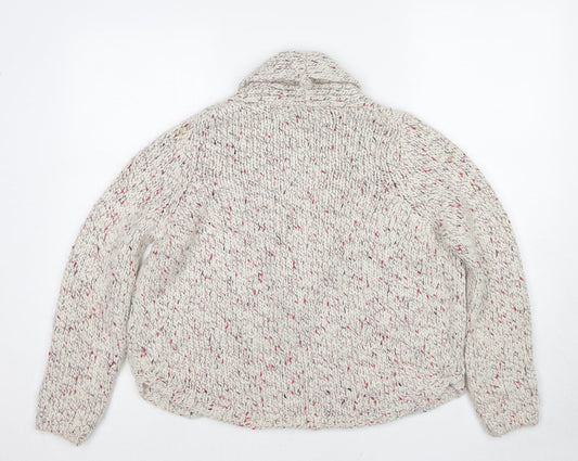 Womens UK Size 12 Marks and Spencer White Cardigan Jumper