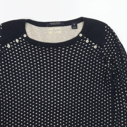 Womens UK Size S Maison Scotch Black Pullover Jumper