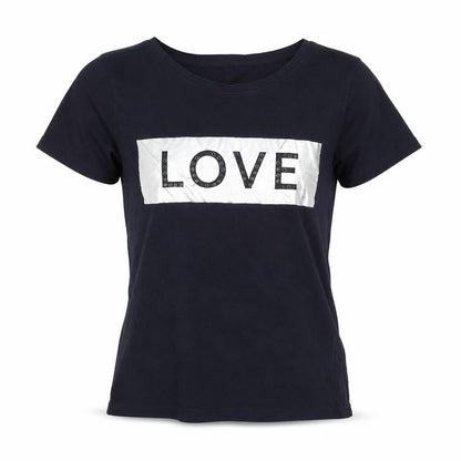 Womens UK Size S Sfera Blue Basic T-Shirt