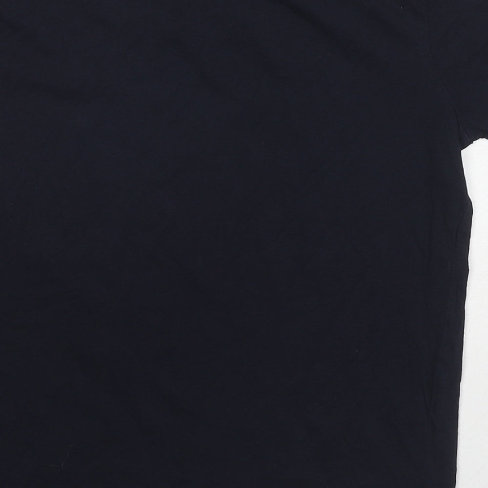 Womens UK Size S Sfera Blue Basic T-Shirt