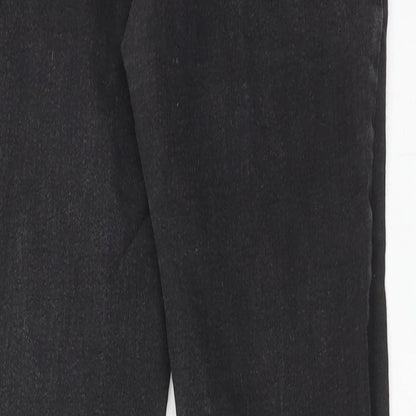 New Look Womens Black Cotton Skinny Jeans Size 8 Regular Zip