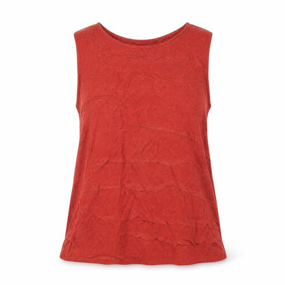 Womens UK Size L Platinum Red Basic Tank
