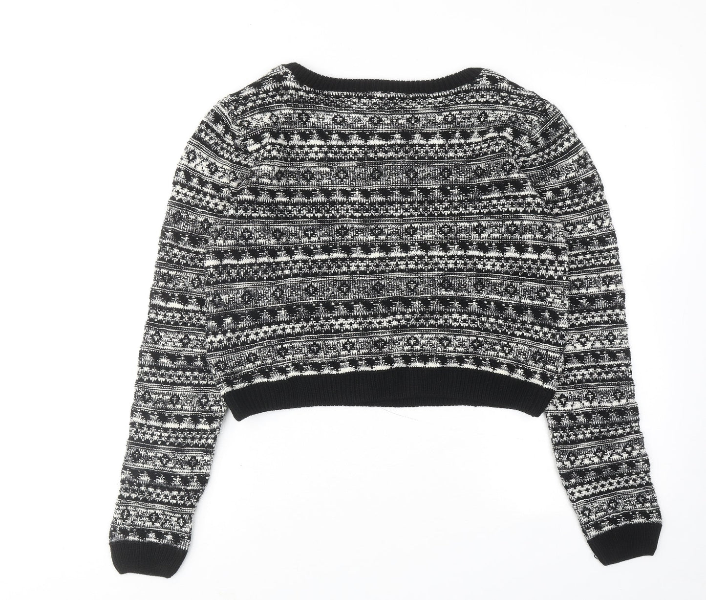 Womens UK Size M BLUE VANILLA Black Pullover Jumper