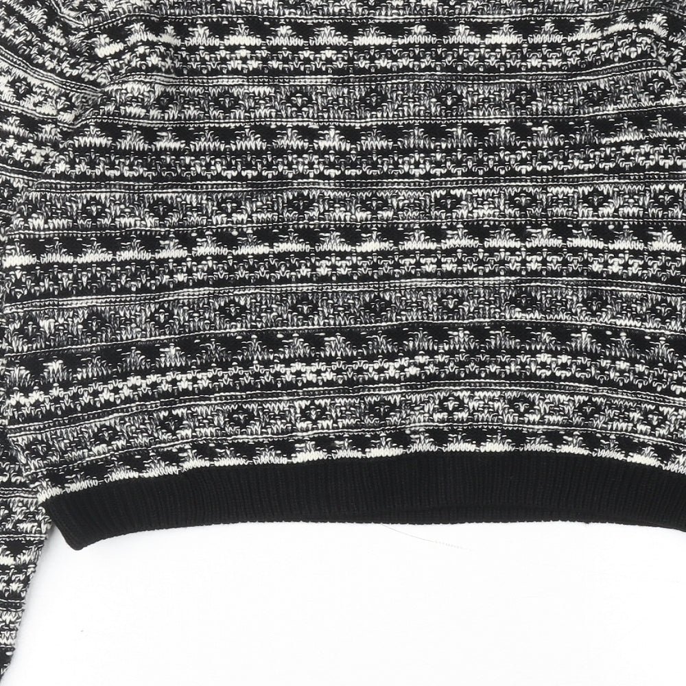 Womens UK Size M BLUE VANILLA Black Pullover Jumper
