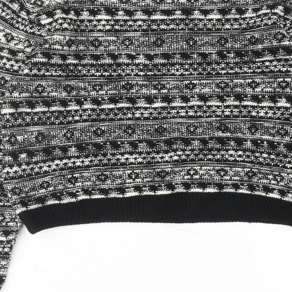 Womens UK Size M BLUE VANILLA Black Pullover Jumper