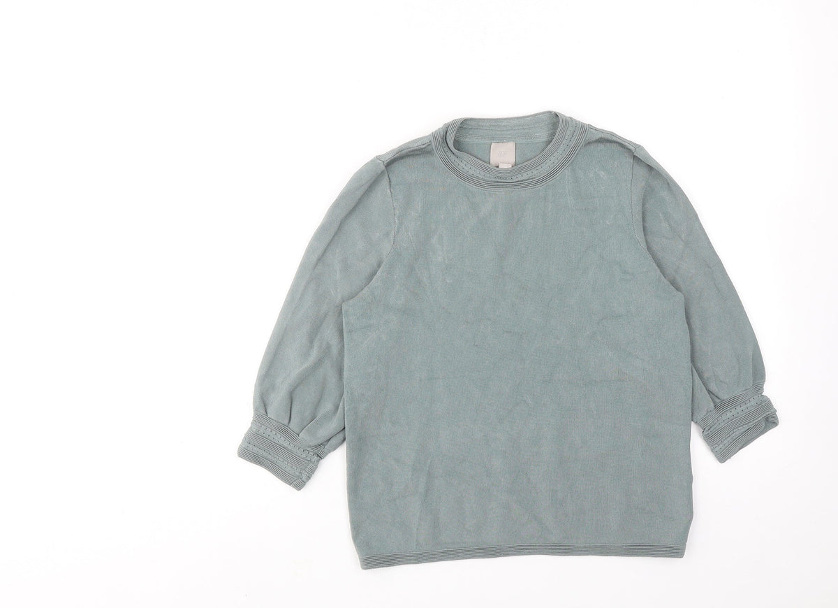 Womens UK Size XS H&M Blue Pullover Jumper