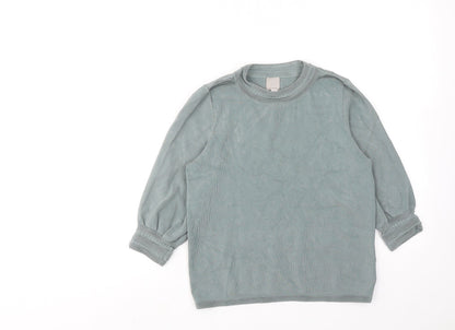 Womens UK Size XS H&M Blue Pullover Jumper