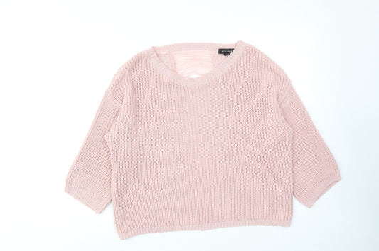 Womens UK Size M New Look Pink Pullover Jumper
