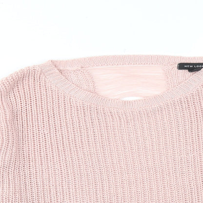 Womens UK Size M New Look Pink Pullover Jumper